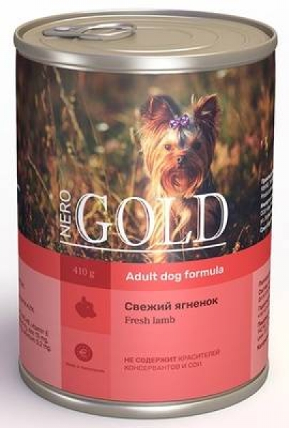 Nero Gold консервы для собак "Свежий ягненок", Lamb