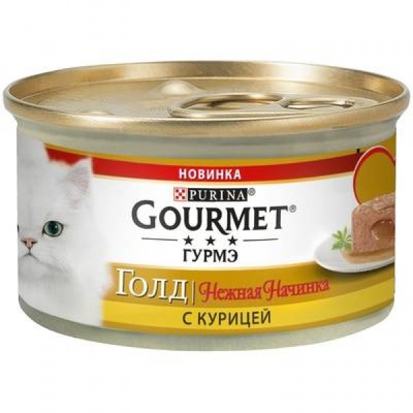 Gourmet консервы для кошек Gourmet Gold нежная начинка с курицей